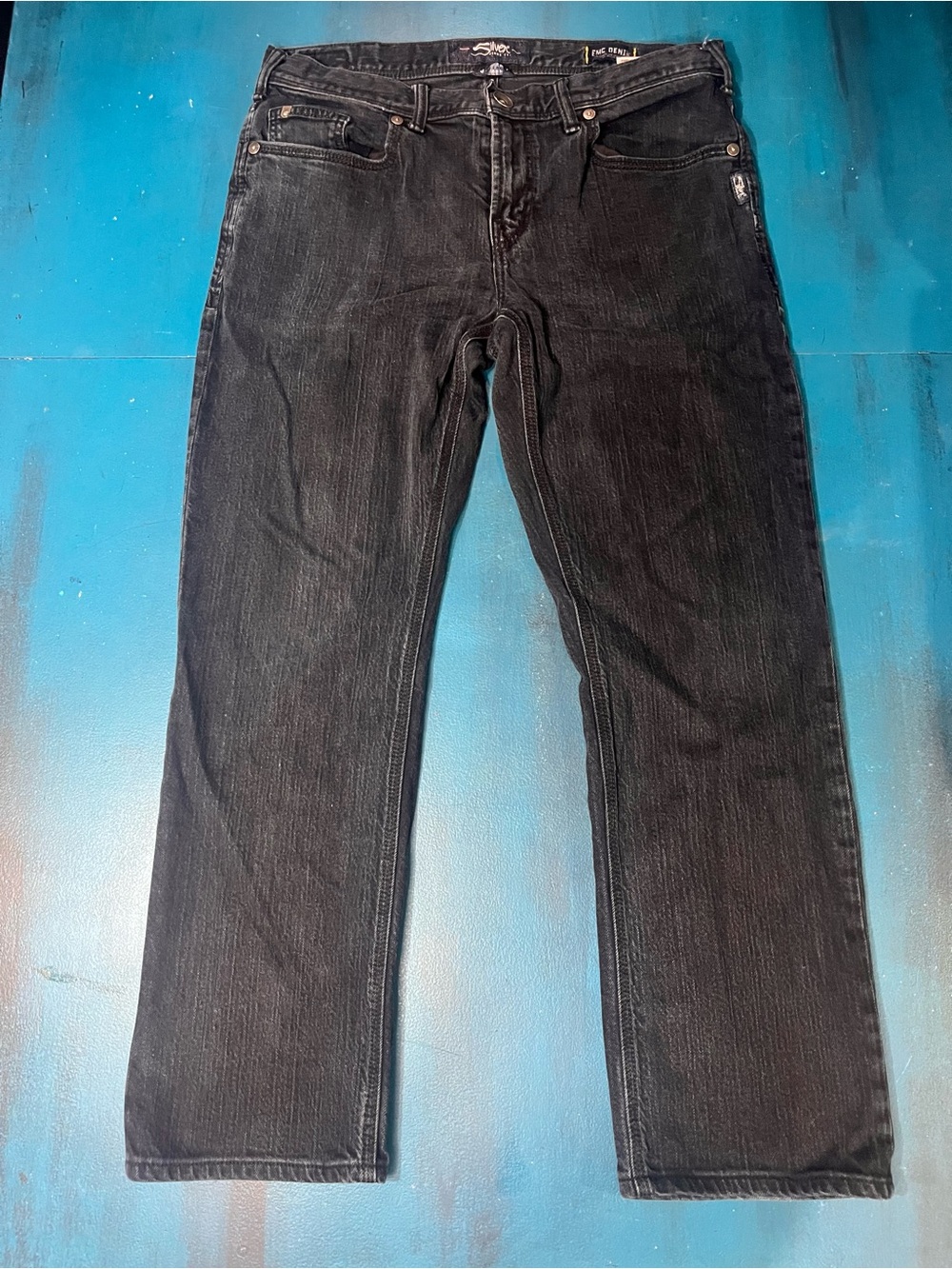 Silver Jeans Men's Black Straight Jeans
